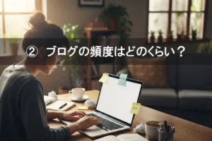 ブログの頻度はどのくらい？