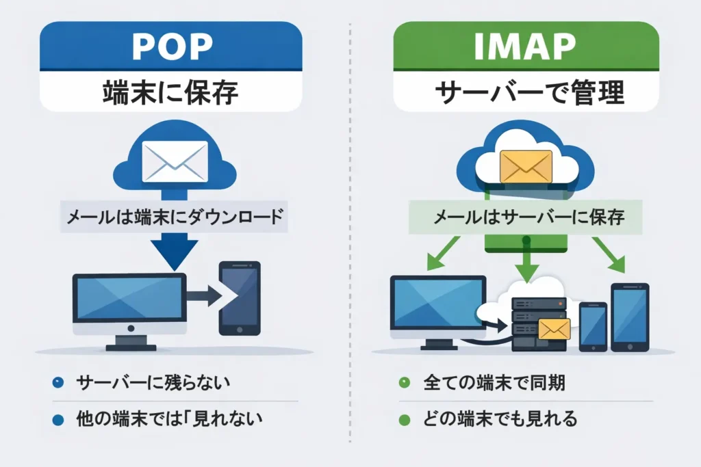 popとimap